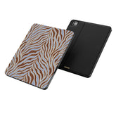Untamed | Brown & Blue Zebra iPad Case