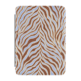 Untamed | Brown & Blue Zebra Kindle Case