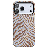 Untamed | Brown & Blue Zebra Case