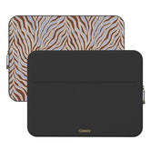Untamed | Brown & Blue Zebra Laptop Case