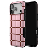 Uptown Gridlock | Pink Checkerboard Case