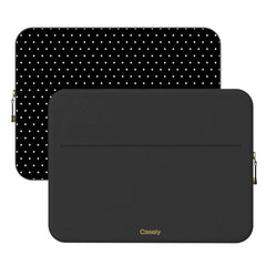 On the Dot | White Polka Dot Laptop Case