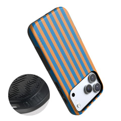 Go New York | Blue & Orange Stripes Case