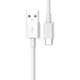 USB to USB-C Power Pod Charging Cord | White Cable