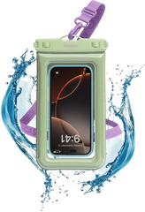 AquaBuddy | Kiwi Kiss Matcha Green Shimmer Waterproof Phone Pouch