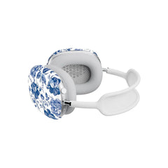 Rose to Fame | Blue & White Rose Floral AirPods Max Case