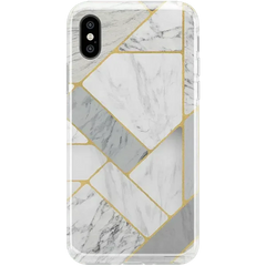 Sharp Lines | Geo White and Gold Marble Case