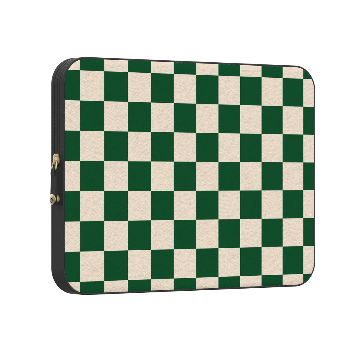 Fit Check | Green Checkerboard Laptop Case