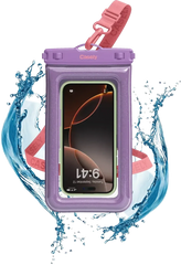 AquaBuddy | Lavender Waves Purple Shimmer Waterproof Phone Pouch