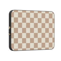 Fit Check | Neutral Checkerboard Laptop Case