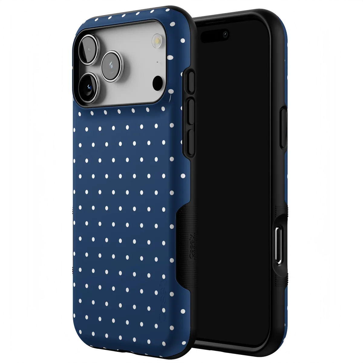 On the Dot | Navy Polka Dot Case