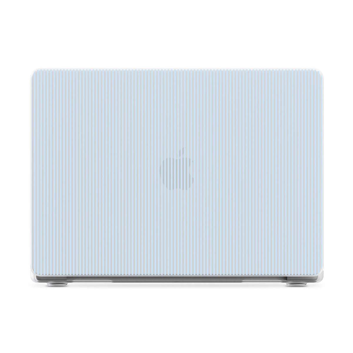 Stripes and the City | Light Blue Pinstripe Laptop Shell